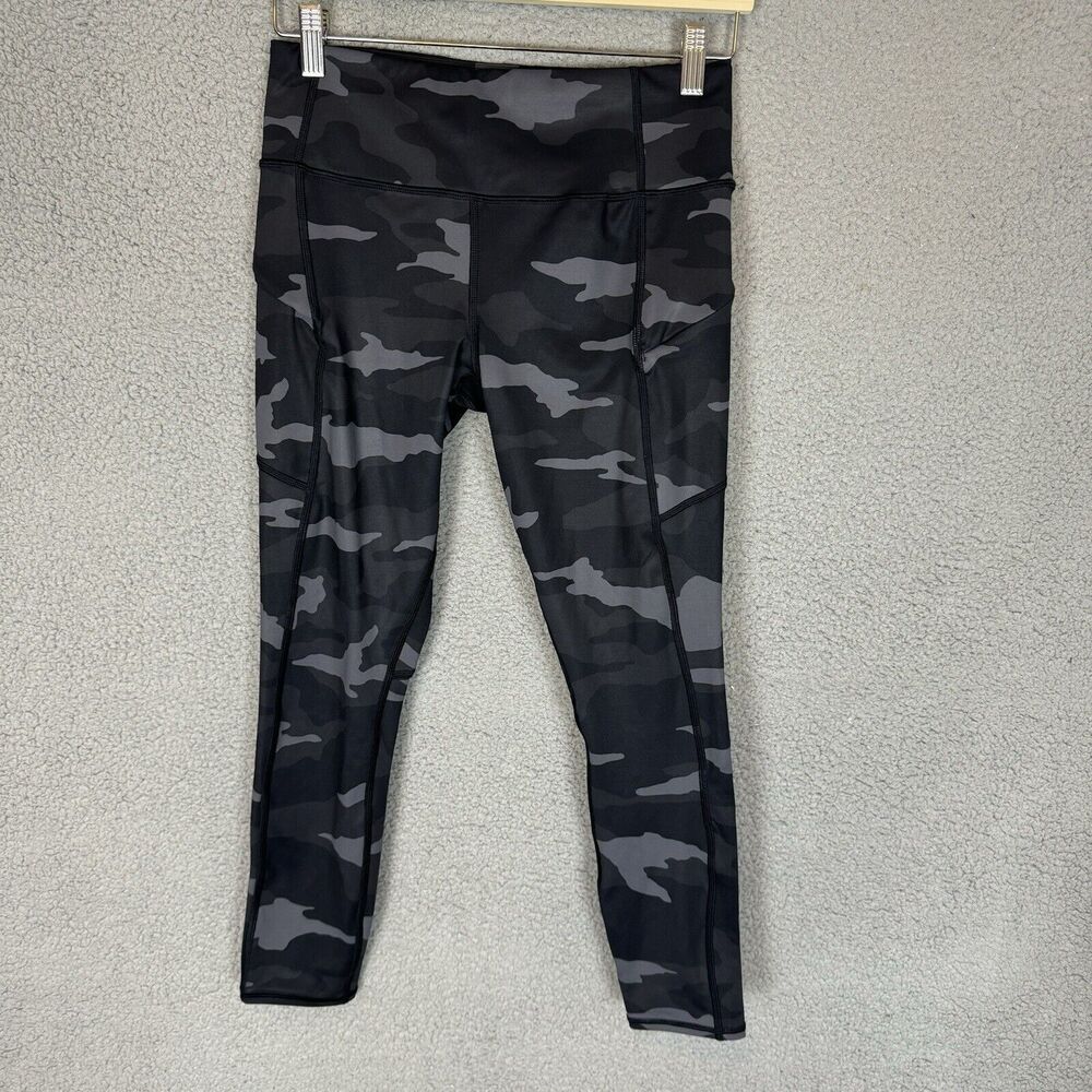 Athleta‎ Camo Contender 7/8 Tight Leggings Grey/black Women Size Small